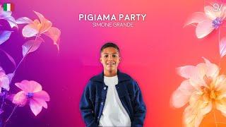 Simone Grande - Pigiama Party |  Junior Eurovision 2024 (Lyrics Video)