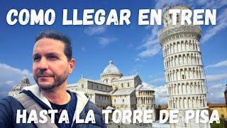 Como llegar en tren hasta la torre de Pisa,Italia #Pisa#Italia#Toscana