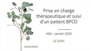 BPCO - 5/ Suivi global du patient (HAS 2020)