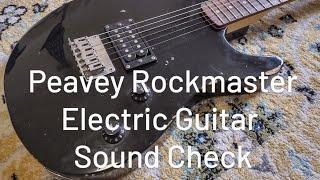 Peavey Rockmaster Electric Guitar Sound Check