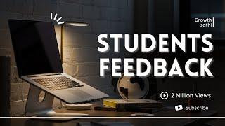 Students Feedback l GROWTH SATHI @GrowthSathi #company #feedback #bot #viralvideo #paisakamao