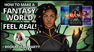 Fantasy WORLDBUILDING Tips: Creating multiple Locations & Cultures that feel REAL! + Book Release 