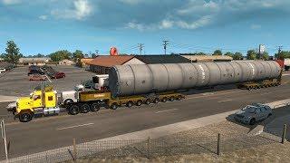 Transportando Silo GIGANTE | Kenworth C500 8x6 | Nuevo México | Sobrepeso y Sobredimensiones