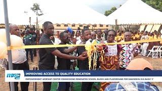 EWC commissions newly renovated school blocks and sports facility at Dawhenya D/A Basic ‘C’