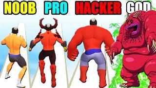 NOOB vs PRO vs HACKER vs GOD in Superhero Run