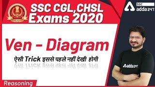 SSC CGL,CHSL Exams 2020 | Reasoning | Ven Diagram ऐसी TRick इससे पहले नहीं देखी  होगी