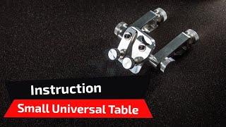 Small universal table. Instruction.