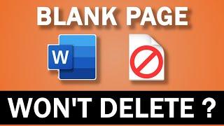 How to Delete a Blank Page You Can't Delete in Word (Updated)