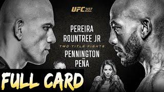 UFC 307 Predictions Pereira vs Rountree Full Card Betting Breakdown