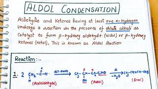 34) Aldol Condensation of Aldehyde ketones with mechanism class12 #cbse #neet #jee #cbseexam #iit