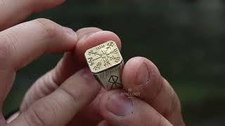 Vegvisir Runic Ring - Epic Loot Shop