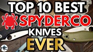 The Top 10 BEST Spyderco Folding Knives EVER