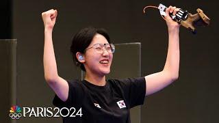 South Korea's Yang Jiin precise in the clutch to secure women's pistol gold | Paris Olympics