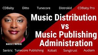 Music Distribution vs Music Publishing Administration