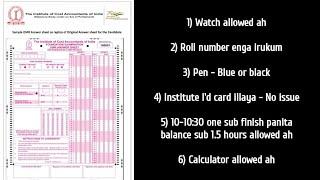 CMA foundation examination instructions