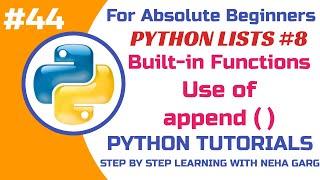 Python append() Method | Adding Elements to a List in Python | Class 11 & 12 CS #python #trending