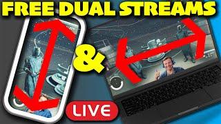 Best App for Vertical & Horizontal Streaming Simultaneously! FREE & EASY