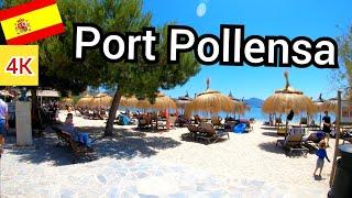 ⁴ᴷ PUERTO POLLENSA walking tour  Mallorca, Balearic Islands, Spain (Majorca) 4K