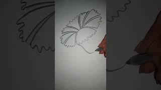 How to draw Hibiscus flower easy || SOUJUZ DRAWING