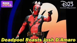 Deadpool Crashes Josh D'Amaro Presentation in Minnie Ears at D23, Makes Broken Yeti Joke and More