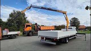 Mitsubishi Fuso Canter 9c18 Pritsche Kran Fly-Jib, Bargen Nutzfahrzeuge