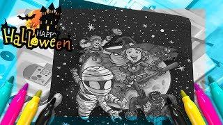 Halloween Avengers Coloring Page | Superheroes Costume Coloring