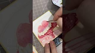 ️딸기 케이크 수채화 채색하기 #foodillustration #watercolorpainting