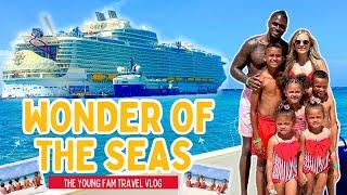 We Took Our Family of 7 on Wonder of the Seas  (St. Maarten + Cruise Vlog)| Part 1