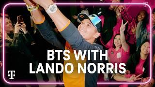 BTS with Lando Norris at #LasVegasGP | T-Mobile