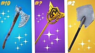 Top 25 Sweatiest Pickaxes in Fortnite