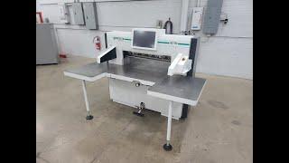 2013 Perfecta 92TS 36in Programmable Paper Cutter w/ Touch Screen, Air Table, and Safety Lights