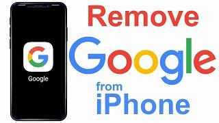 how to remove google account from iPhone