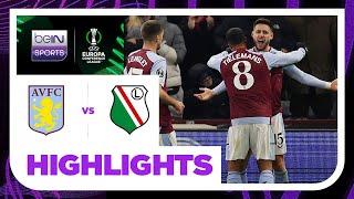 Aston Villa v Legia Warsaw | UEFA Europa Conference League 23/24 Match Highlights