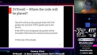 SYNwall - A Zero-configuration (IoT) Firewall - Cesare Pizzi @red5heep