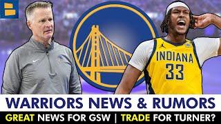 Warriors FINALLY Get Great News + TRADE For Myles Turner? Warriors News & Rumors