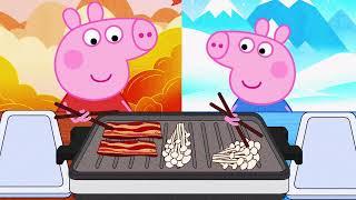 ăn thịt nướng cùng heo peppa#asmr #peppapig #mukbang