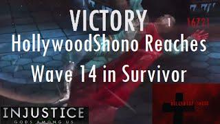 Injustice Gods Among Us iOS - HollywoodShono Reaches Survivor Wave 14