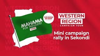 WATCH LIVE | ⁠⁠NDC mini campaign rally in Sekondi [Sekondi] | #Mahama4change2024 | WoezorTV