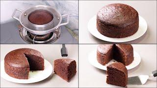 CONDENSED MILK CHOCOLATE CAKE RECIPE WITHOUT OVEN I EGGLESS CONDENSED MILK CHOCOLATE CAKE
