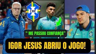 IGOR JESUS ABRIU O JOGO SOBRE PEDIDO DE DORIVAL! “ME PASSOU CONFIANÇA” PEDIU PACIÊNCIA! PÓS JOGO