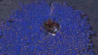 SPLASH ULTRALISK vs 1000 SCVs [STARCRAFT 2 BATTLES]