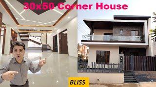 30X50 House Duplex House | 1500 Square feet best House plan with luxury Interiors | 30x50 House Plan