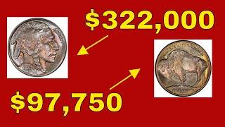 TOP 5 RARE BUFFALO NICKELS WORTH MONEY! VALUABLE NICKELS TO LOOK FOR!!