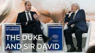 The Duke of Cambridge in conversation with Sir David Attenborough