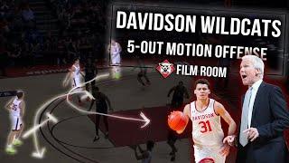 Bob McKillop Davidson Wildcats 5 Out Motion Offense | Film Room