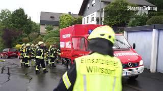 Dachstuhlbrand in Wilnsdorf