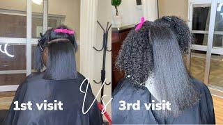 She wanted GROWTH and HEALTHY HAIR !!! Silk Press Natural Hair!