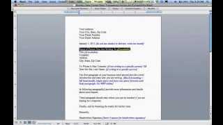 How to Write a Business Letter