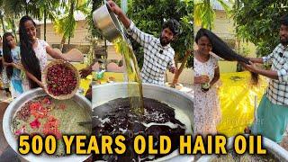 500 Years Old Hair Oil Making Process | Fix All hair Problems | Viral Adivasi hair Oil