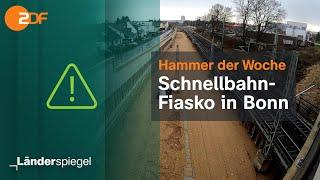 Hammer der Woche - Schnellbahn-Fiasko in Bonn | Hammer der Woche vom 14.01.23 | ZDF